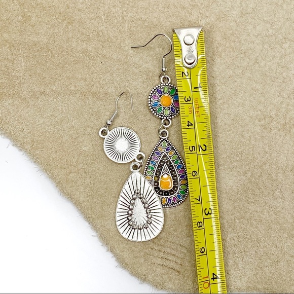 3/$15 Bohemian Mandala Dangle Earrings - Multi - Picture 5 of 10